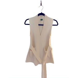Anthropologie Sleeveless Knit Tunic Top Tie Waist Sweater Vest✨